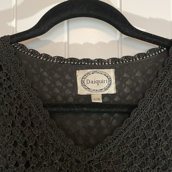 Crochet Black Dress - Picture 1 of 4